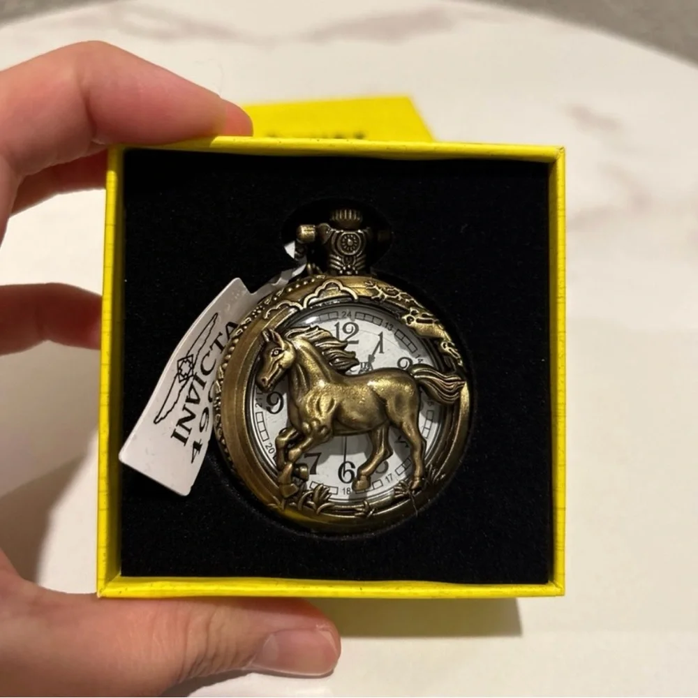 Invicta Equinox Pocket Watch - 47mm, Bronze NWT
